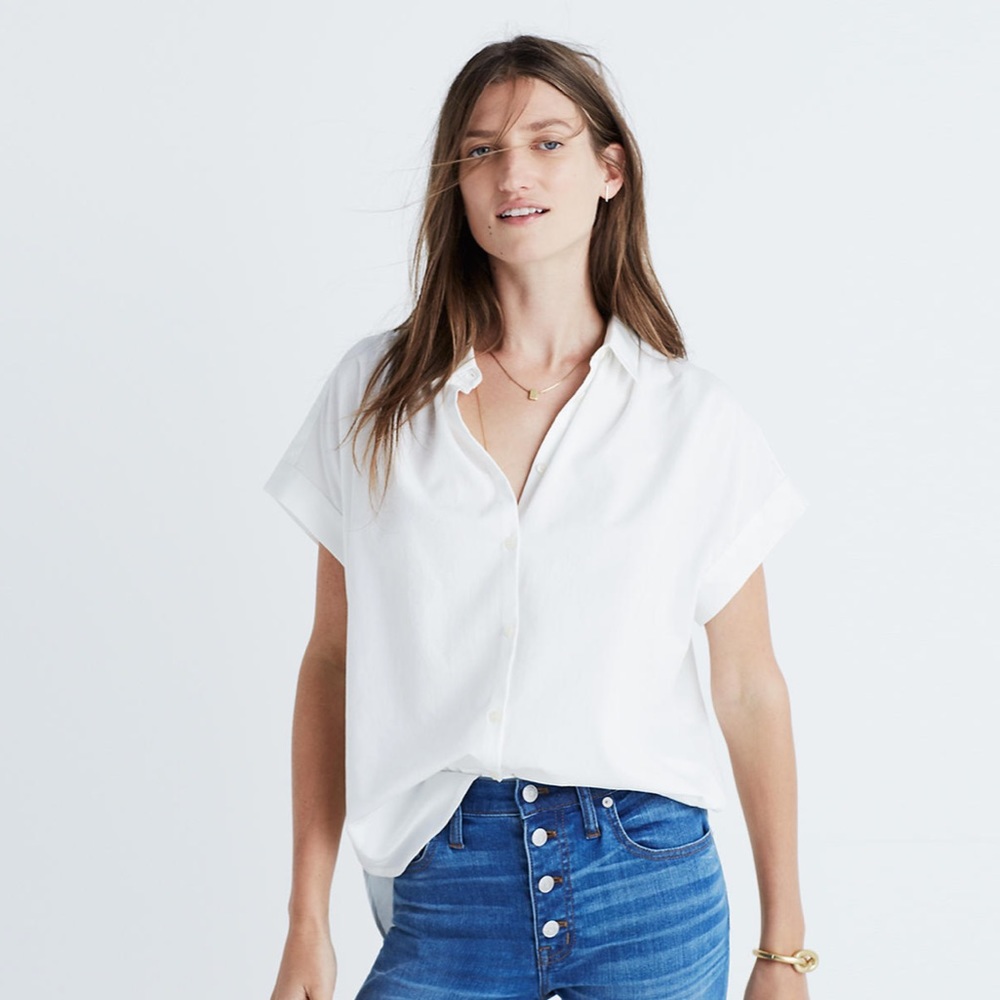 Madewell Central Shirt in Pure White